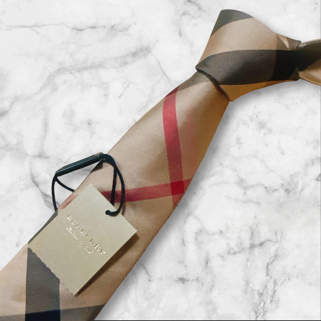【タグ付】Burberry London バーバリー　ノバチェック　ネクタイ
