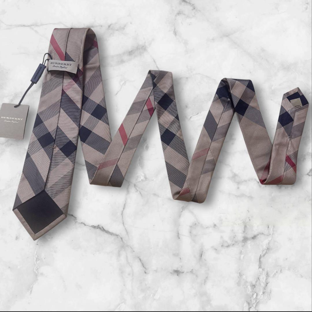 【タグ付】Burberry London バーバリー　ノバチェック　ネクタイ