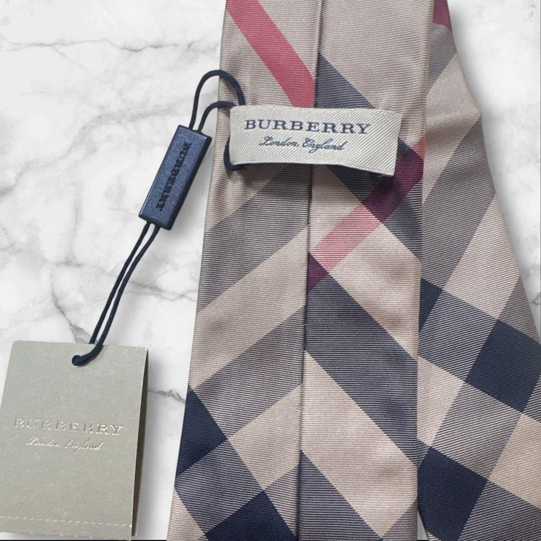 【タグ付】Burberry London バーバリー　ノバチェック　ネクタイ