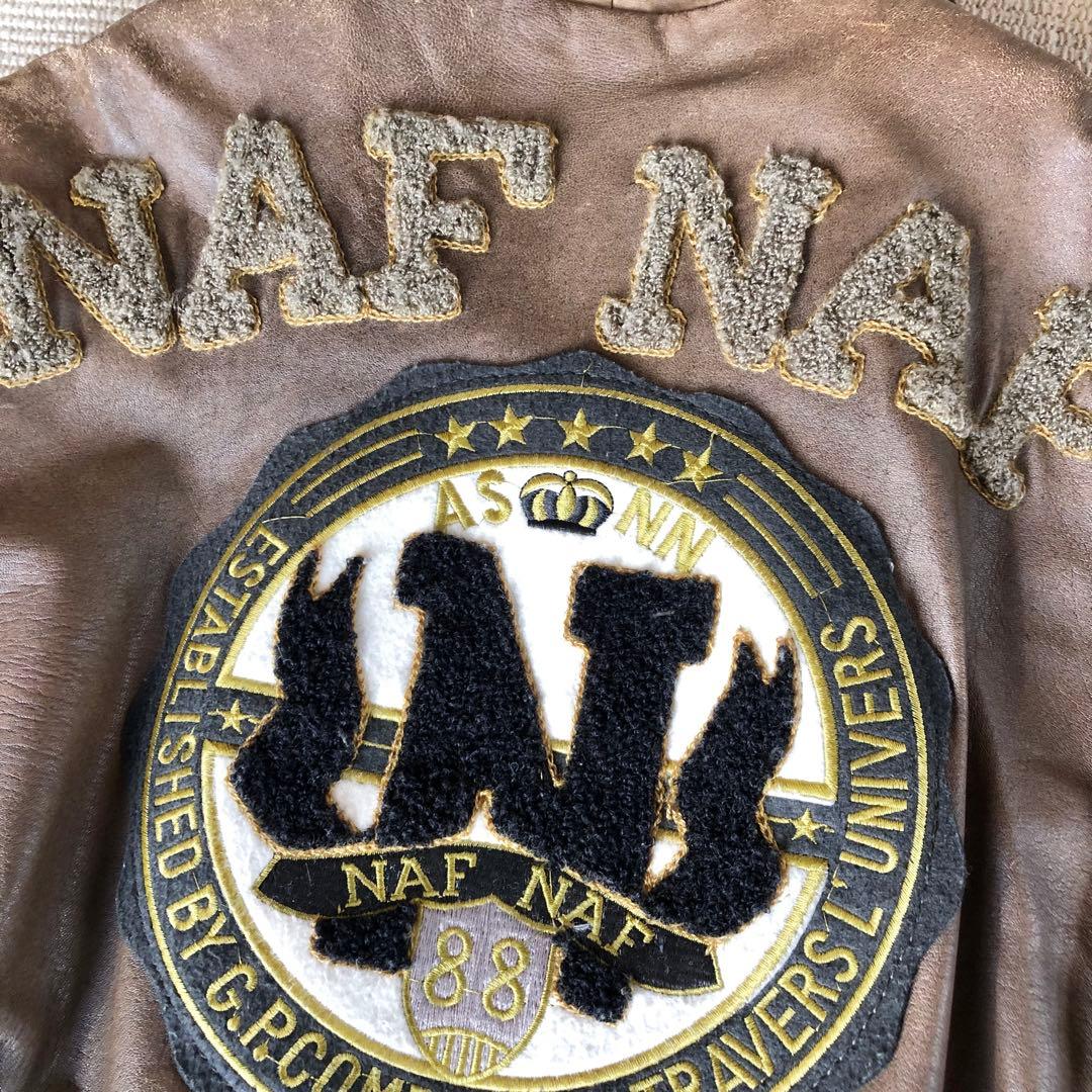 希少品 NAF NAF フライトジャケット レザージャケット G-1 羊革 XL