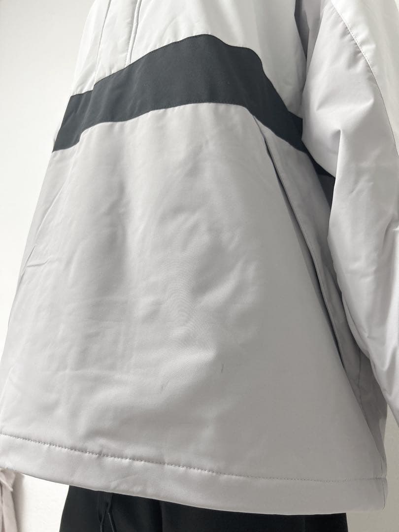 PONTAPES スノーボードウェア ユニセックス 上下セット 白 黒 グレー