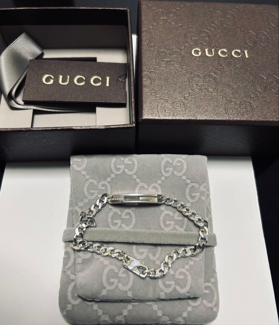 グッチ Gロゴ SV925 チェーン ブレスレット 17