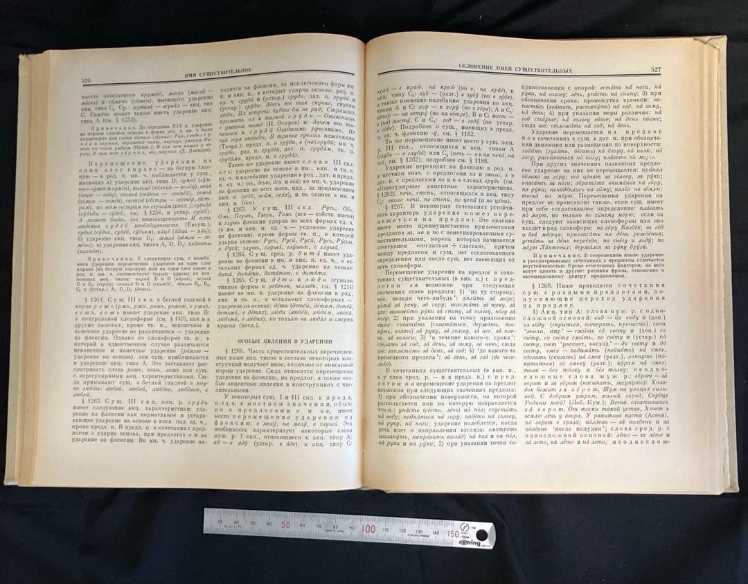 1980年　ソ連科学アカデミー版　ロシア語文法　2巻本　2巻セット