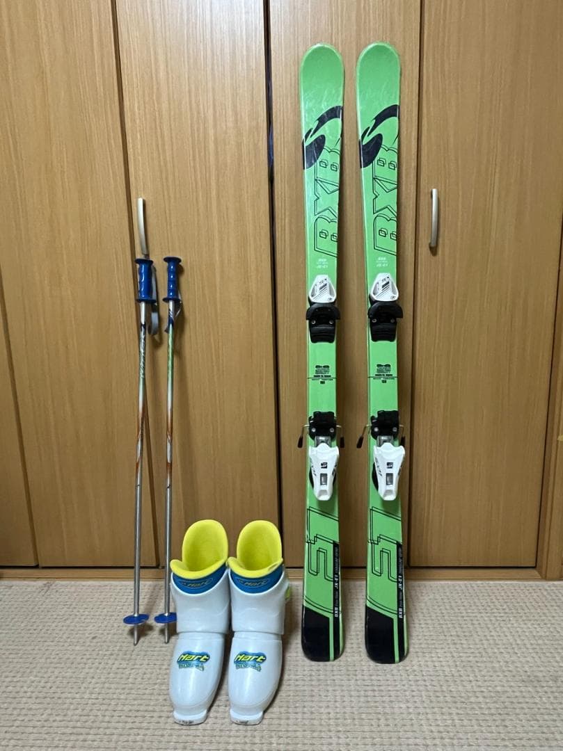 子供用スキーセット　板138cm 靴24cm ストック90cm