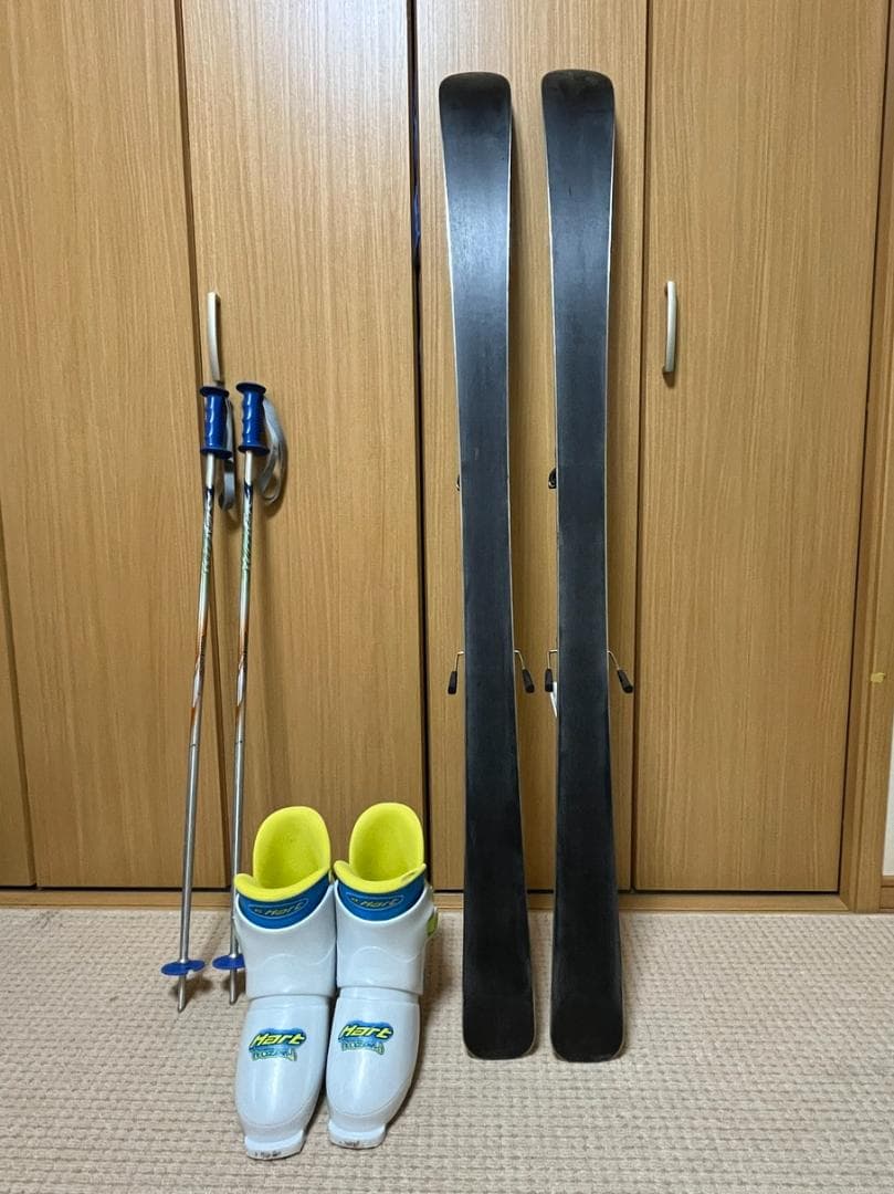 子供用スキーセット　板138cm 靴24cm ストック90cm