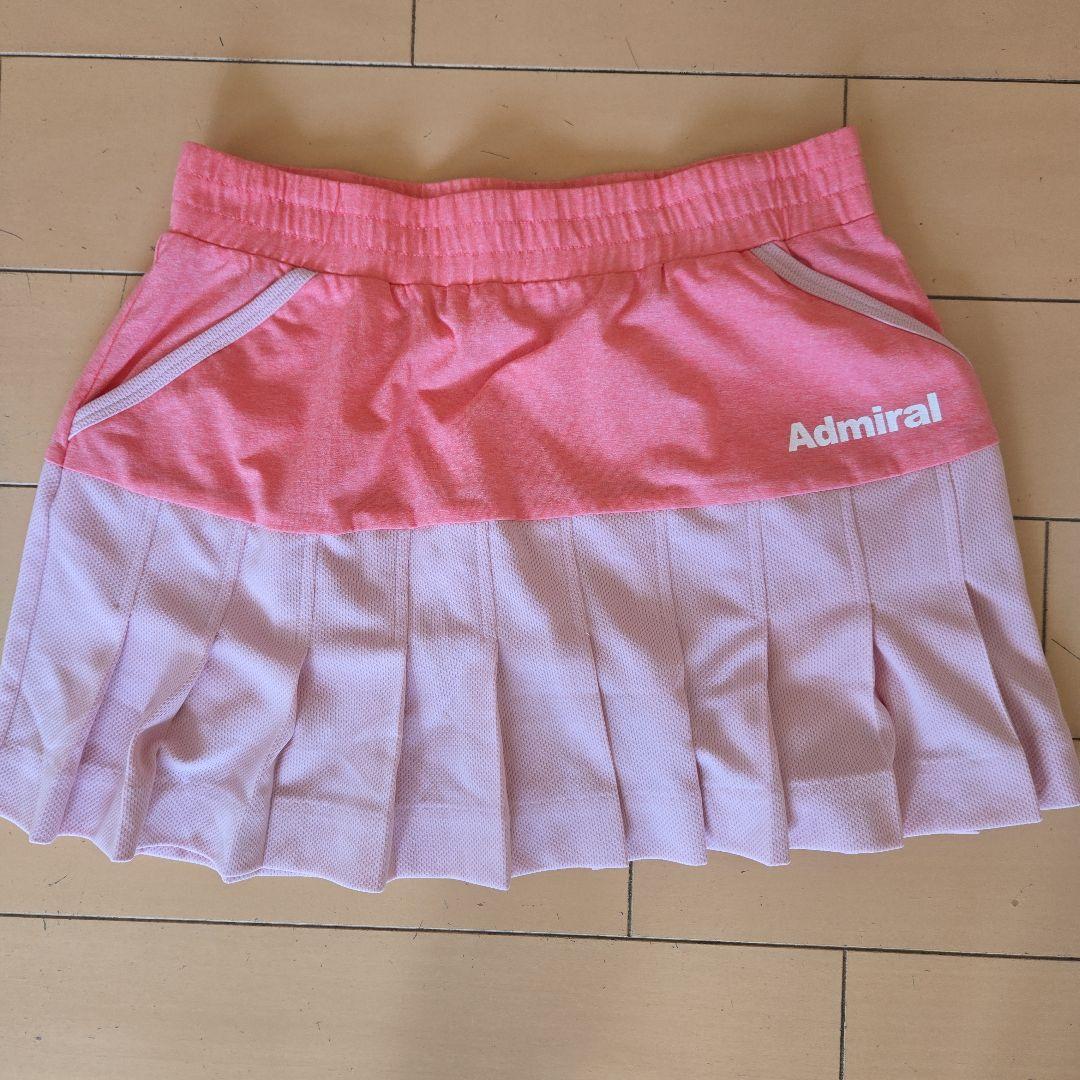★お買得★Admiral テニススコートセット ホワイト・ピンク　Mサイズ