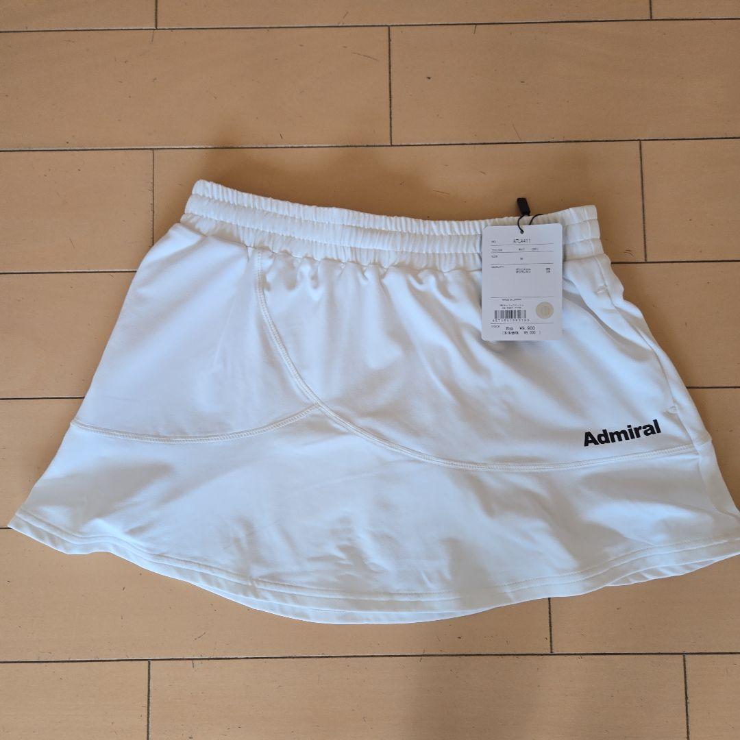 ★お買得★Admiral テニススコートセット ホワイト・ピンク　Mサイズ