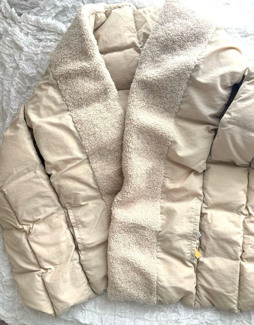 willfully アイボリー　ダウンベストショール