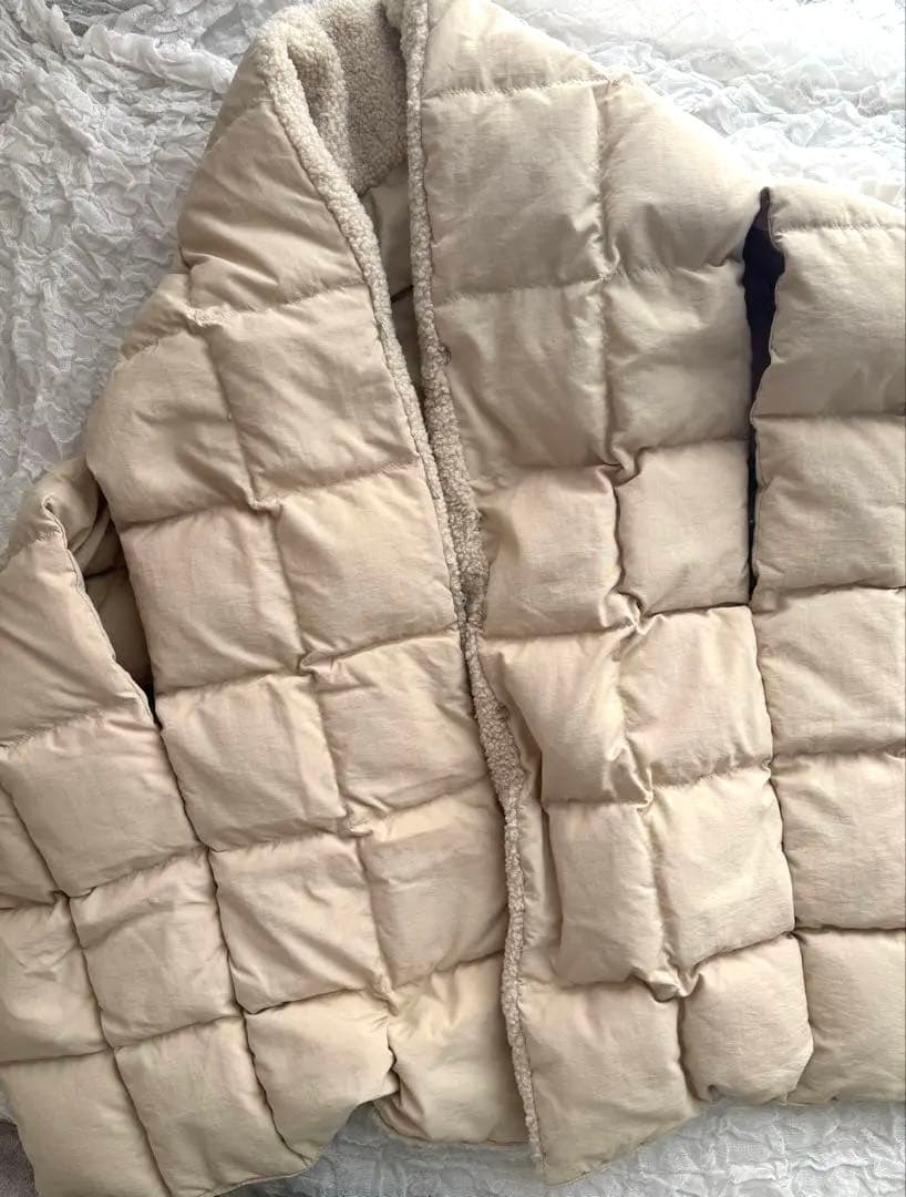 willfully アイボリー　ダウンベストショール