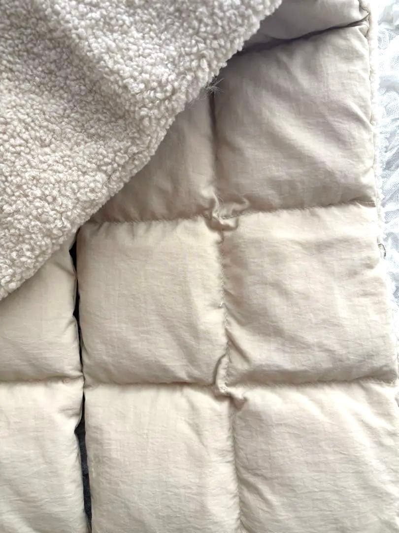 willfully アイボリー　ダウンベストショール