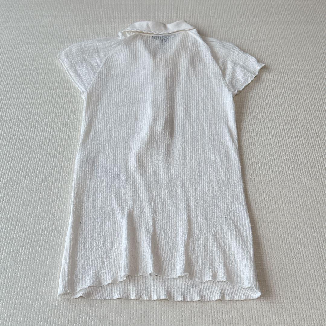 LOUIS VUITTON 半袖Tシャツ Lサイズ　ホワイト　ゴールド　リボン