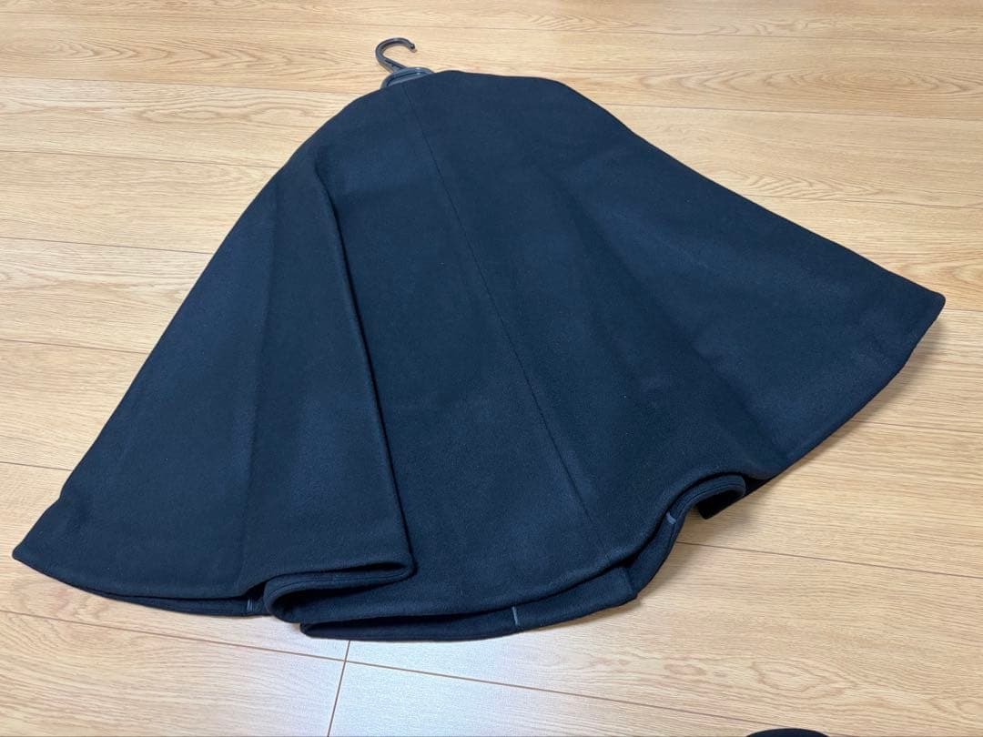 【未使用】OHGA ケープコート　ブラック