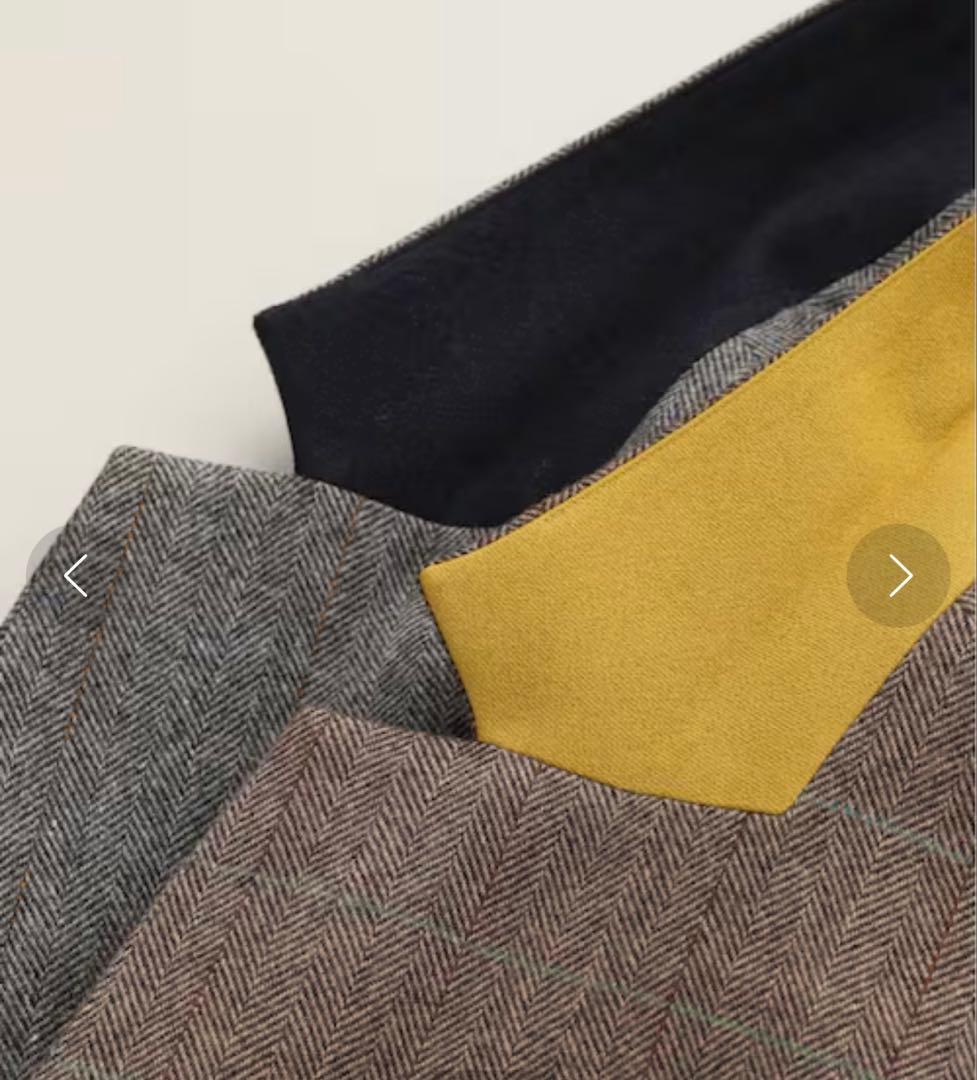 試着のみ　spick&span ウールヘリンボンジャケット　テーラードジャケット