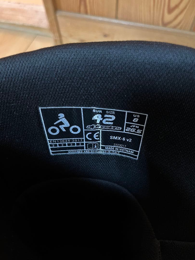 Alpinestars SMX-6 バイクブーツ 黒/赤