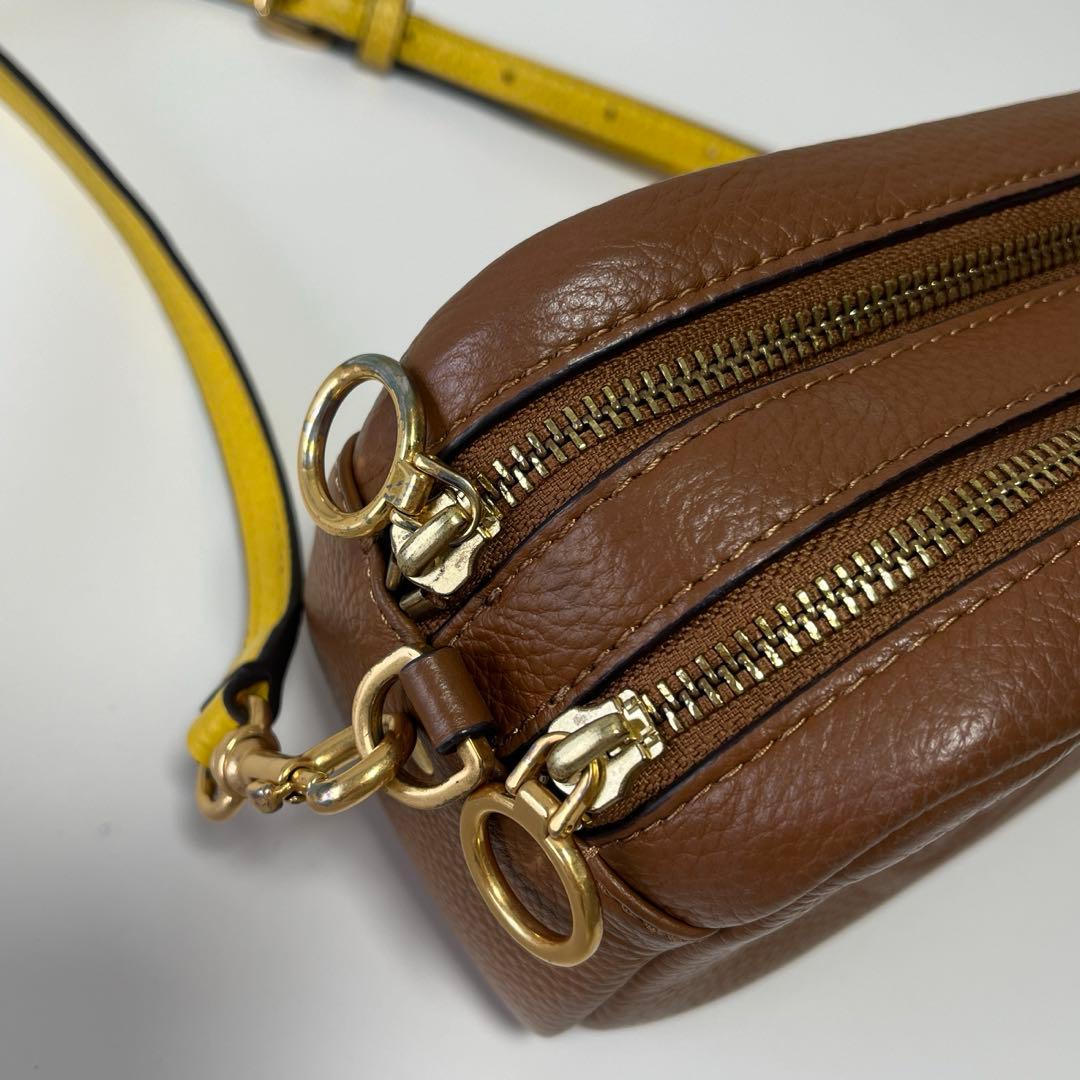 Tory Burch ペリーボンベミニバッグ キャメル