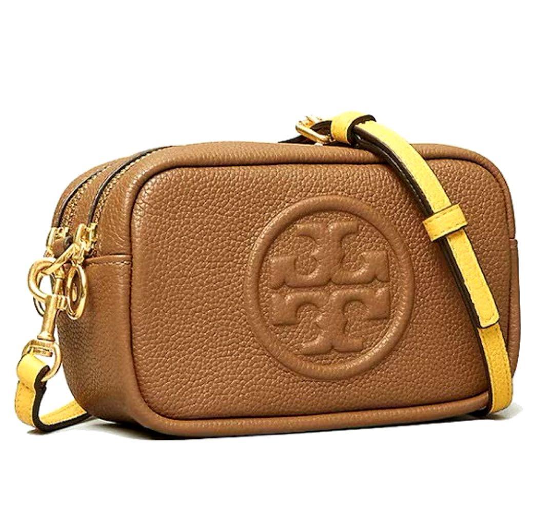 Tory Burch ペリーボンベミニバッグ キャメル
