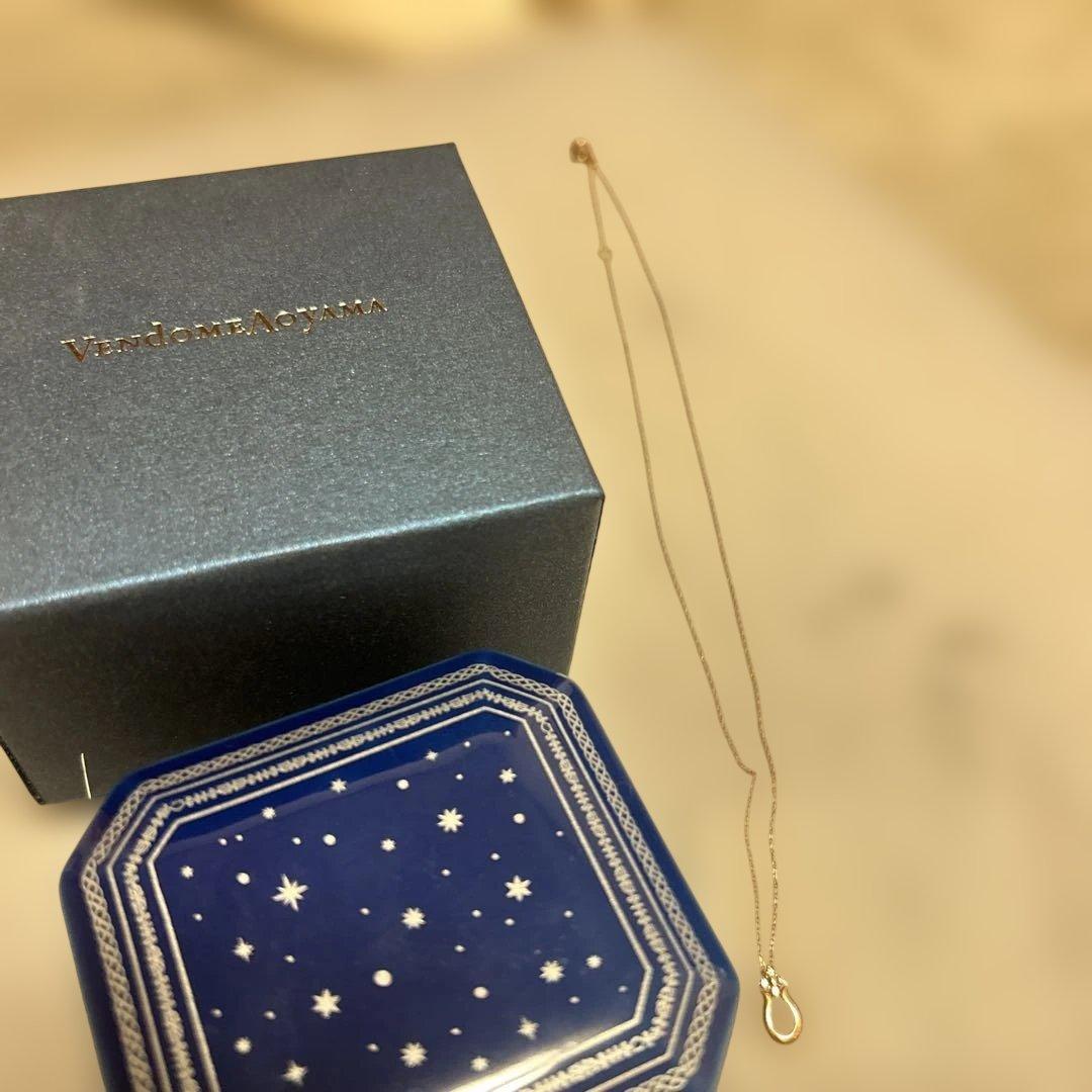 【美品】【値下げ】ヴァンドーム青山 ピンクゴールド プラチナネックレス