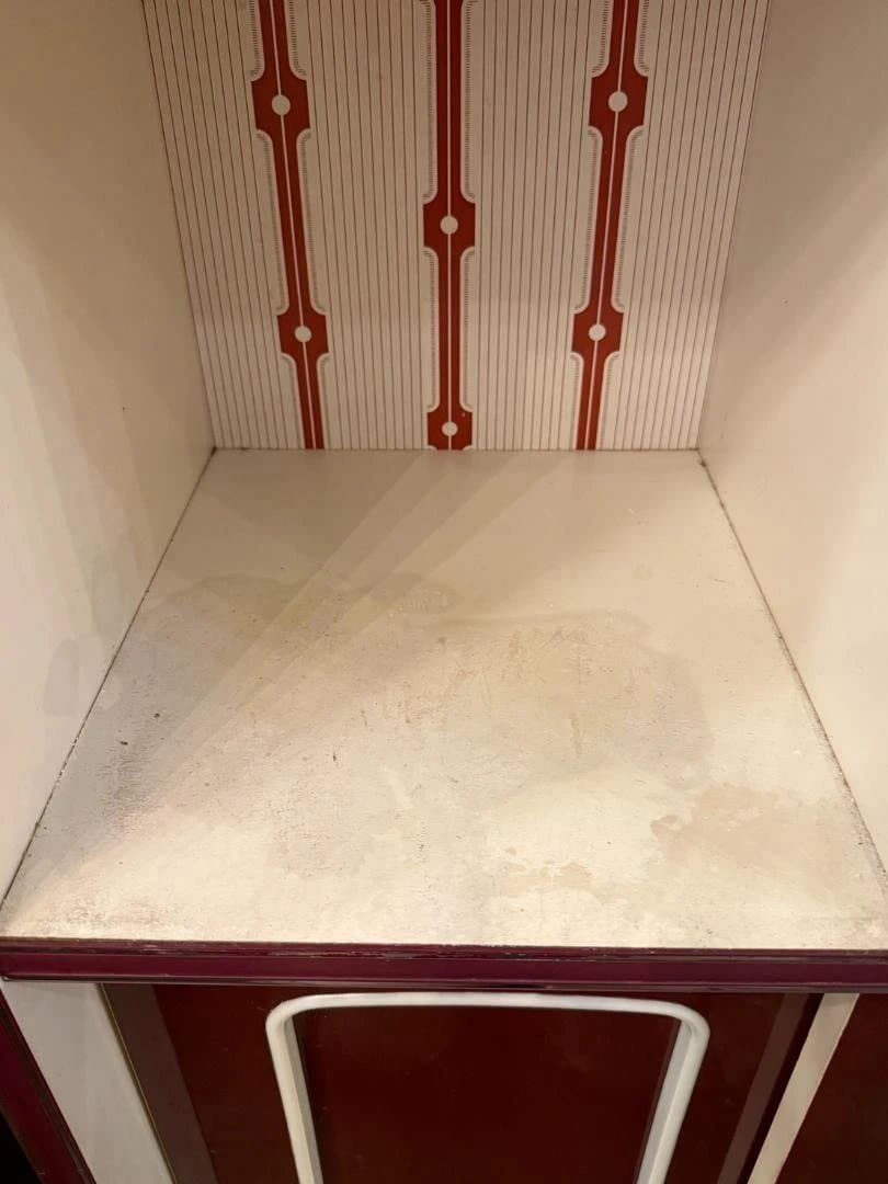 昭和レトロ 食器棚 ガラスキャビネット 木製 キッチン収納 ヴィンテージ 古家具