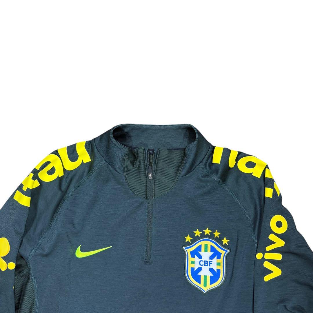 NIKE ブラジル代表 14/15 長袖 ドリルトップ/プラクティスシャツ L