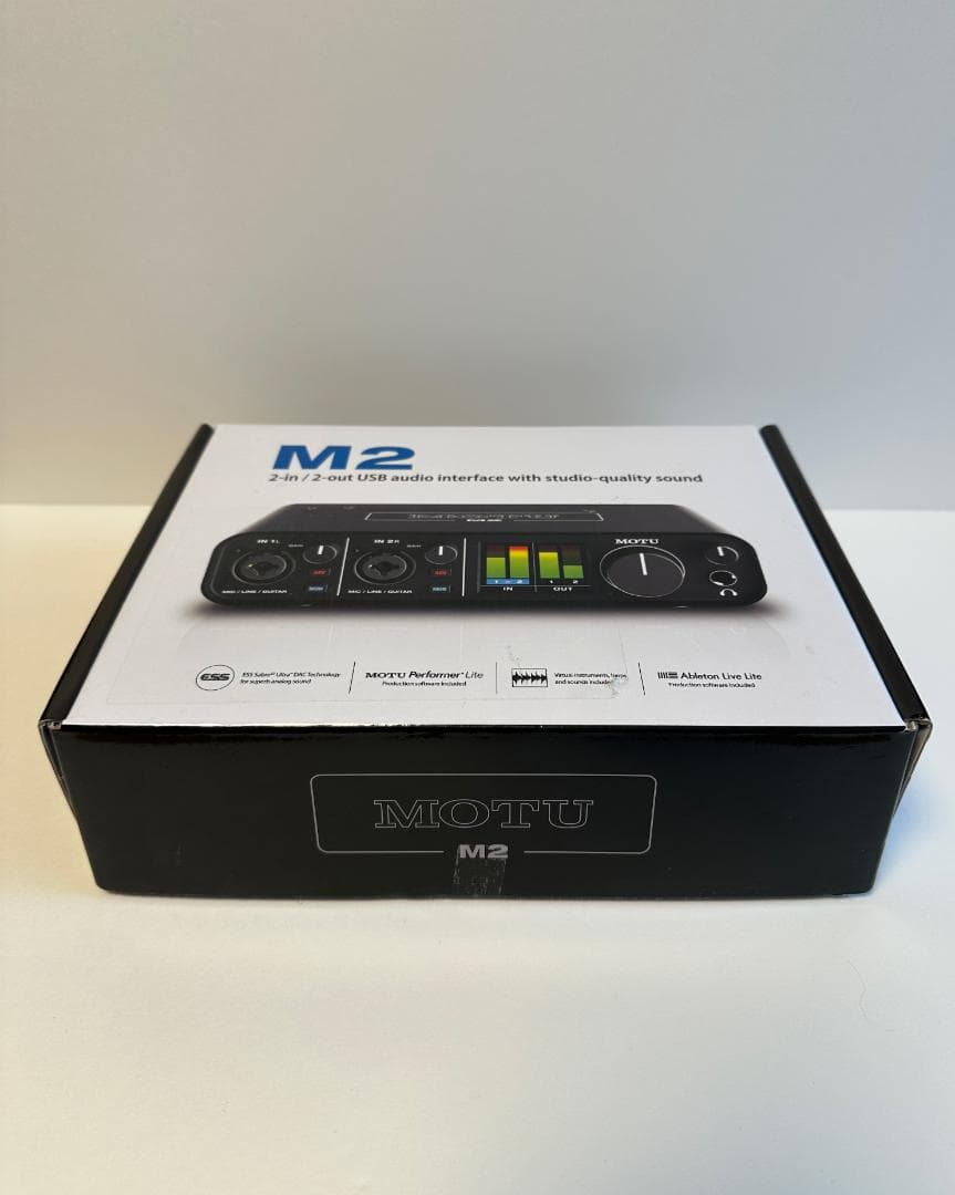 MOTU M2 USBオーディオインターフェイス【未使用品】