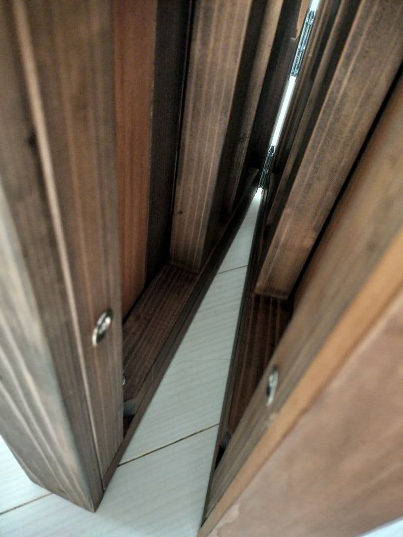 ウッド　ローテーブル　折りたたみ　ハンドメイド