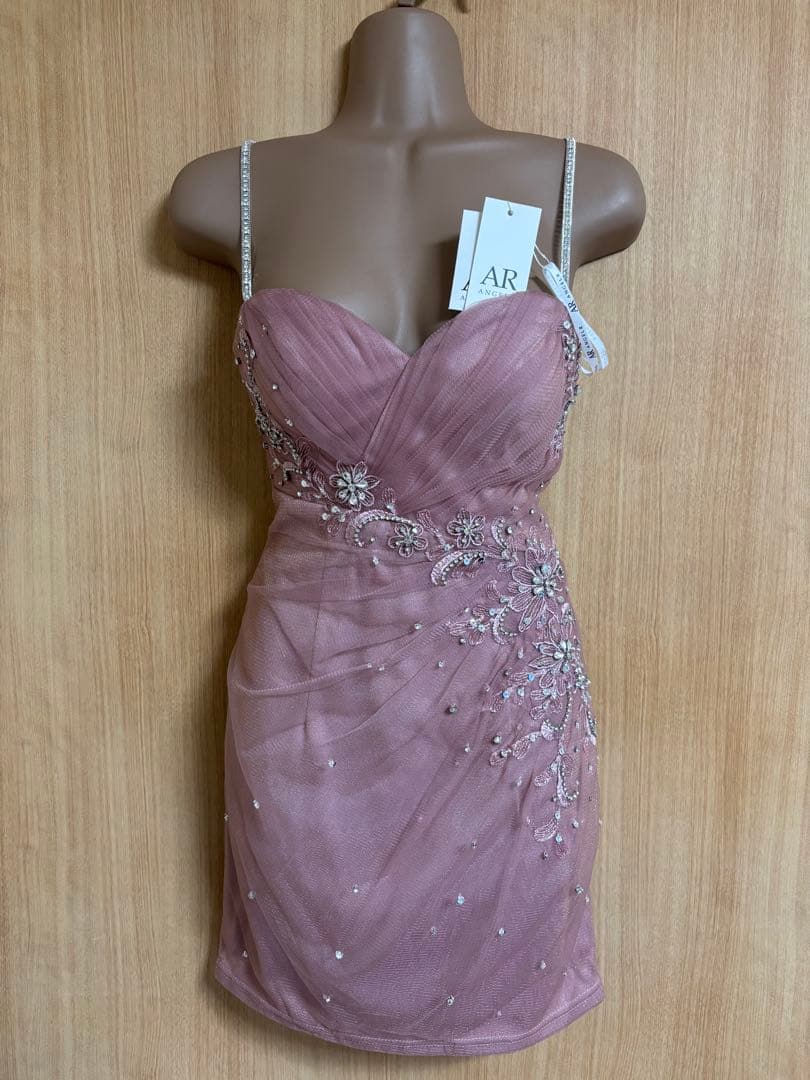 AR25823＊ラメチュール✖️ビジューマイクロミニドレスpkS