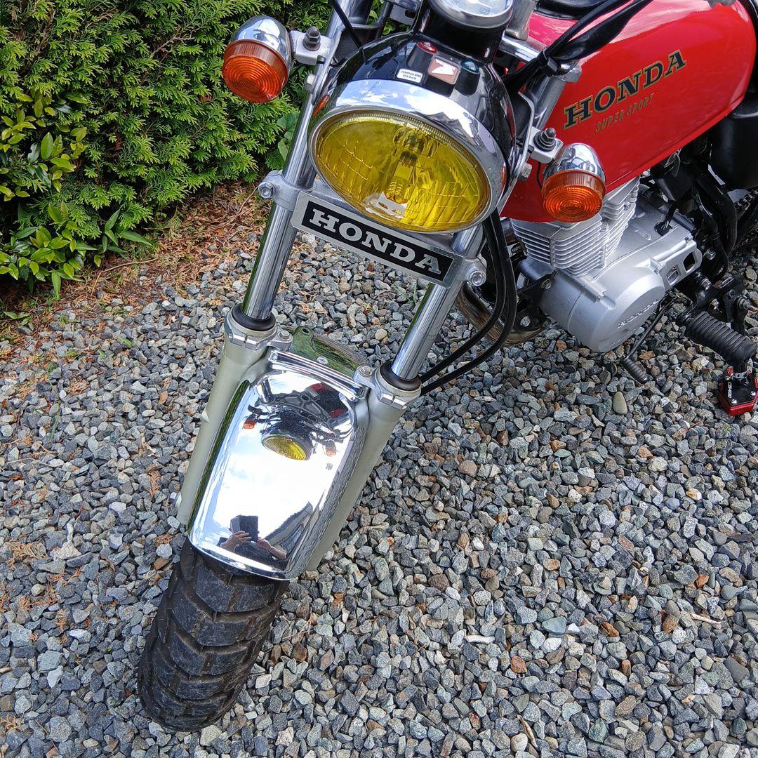 エイプ50、100用フロント、リアメッキ色フェンダー