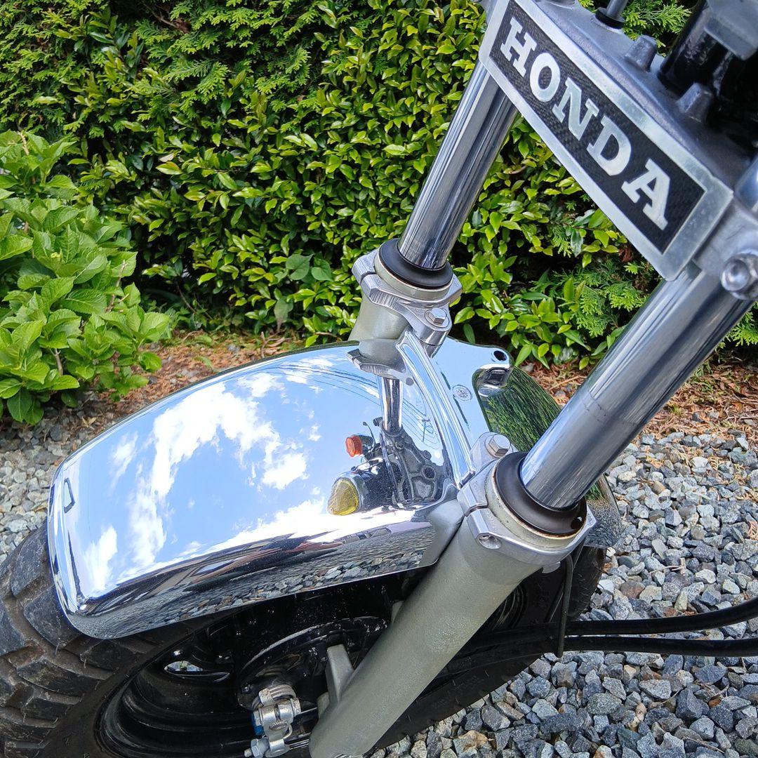 エイプ50、100用フロント、リアメッキ色フェンダー