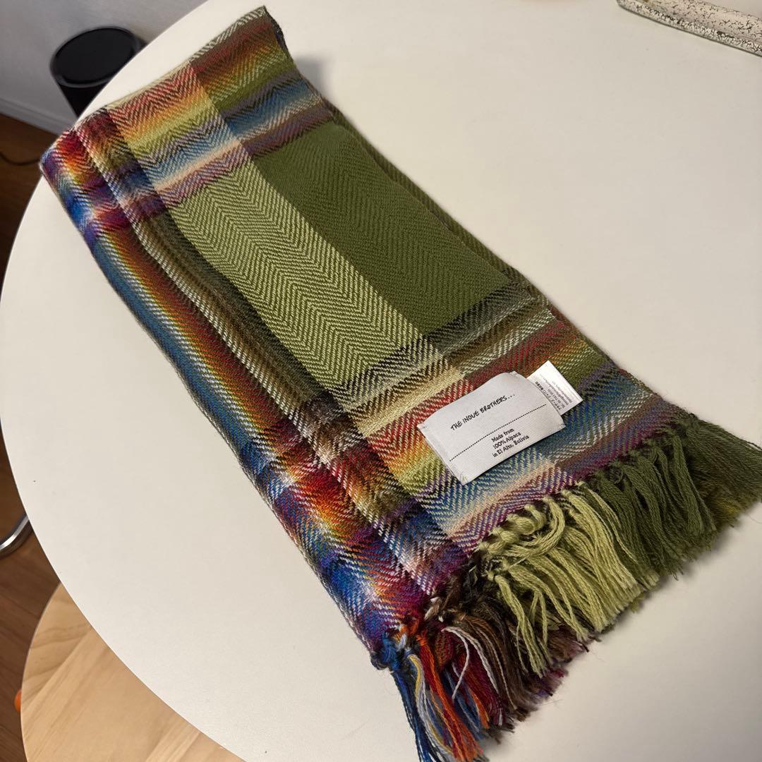 最終値下げTHE INOUE BROTHERS アルパカマフラー　マルチカラー