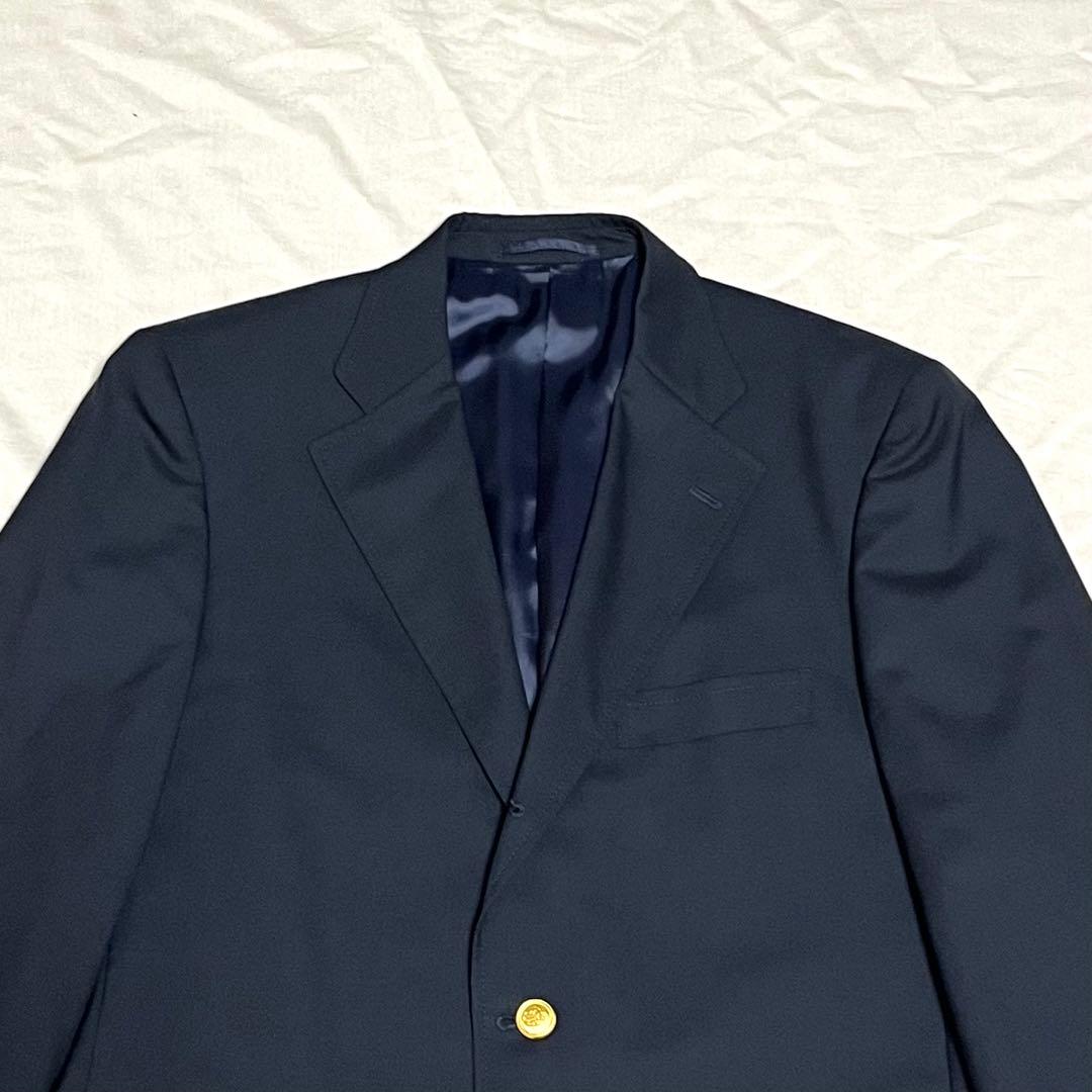 【美品】ジェイプレス　テーラードジャケット　金ボタン 紺ブレ　シングル　M 黒