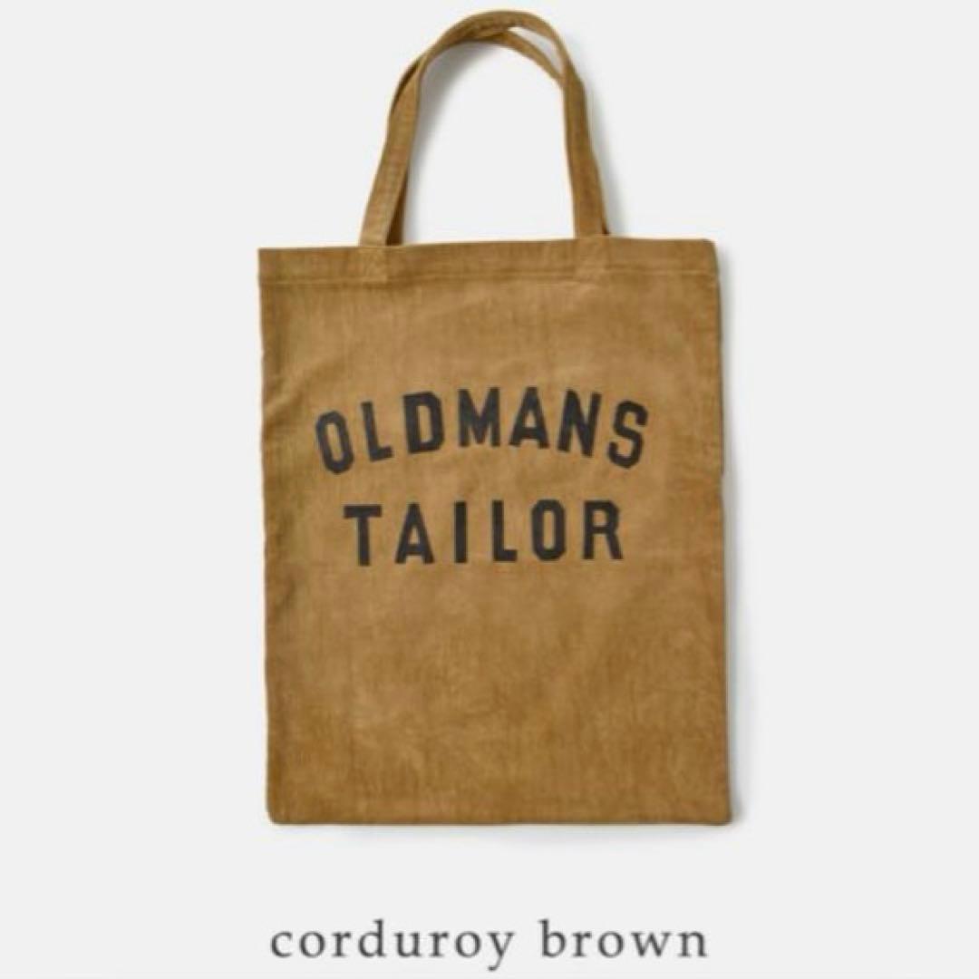 オールドマンズテーラー コーデュロイ ロゴプリント トート バッグ