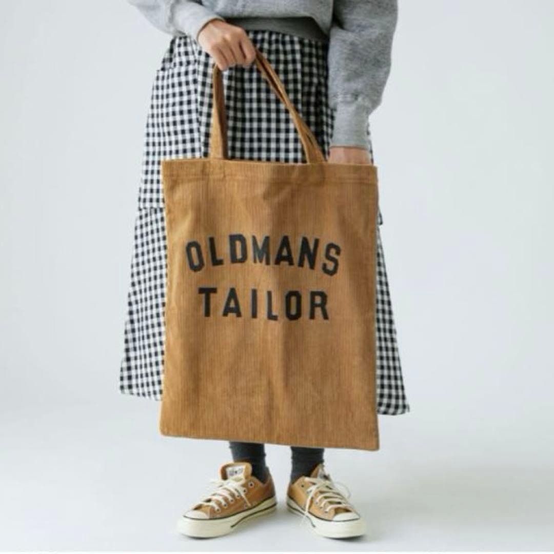 オールドマンズテーラー コーデュロイ ロゴプリント トート バッグ