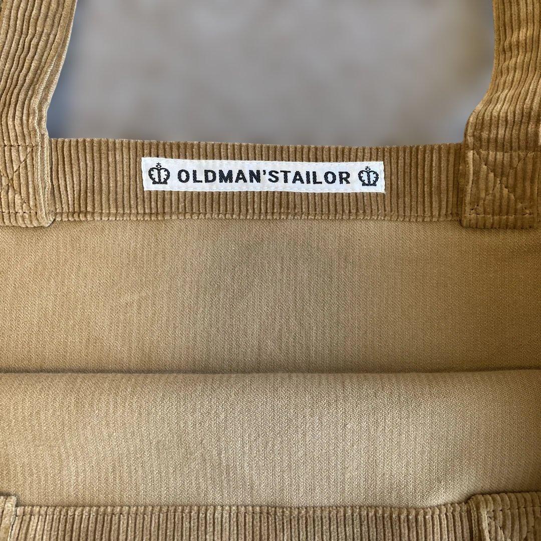 オールドマンズテーラー コーデュロイ ロゴプリント トート バッグ