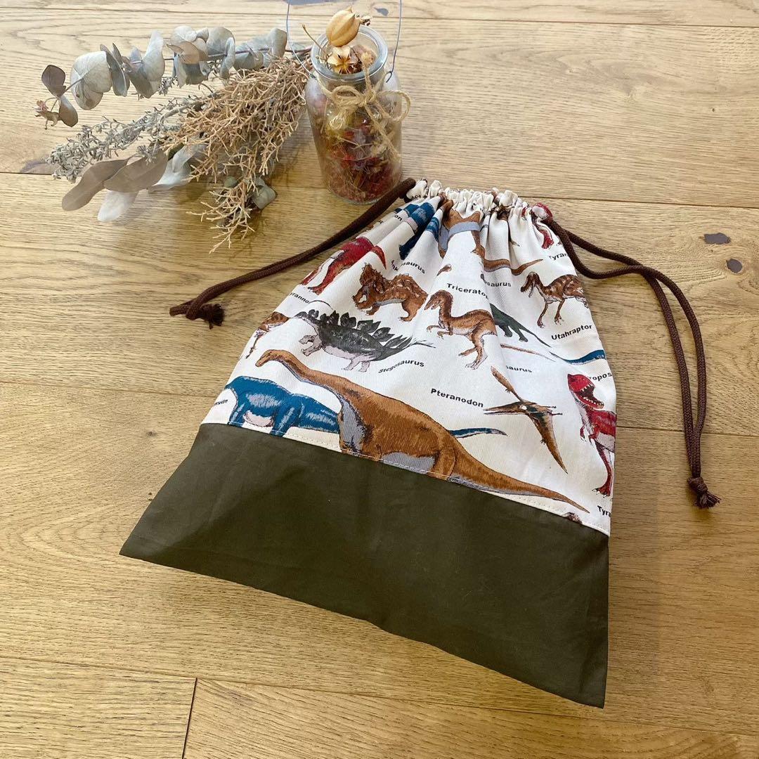 N　入園入学　3点セット　レッスンバッグ2点上履き入れ　恐竜　人気　男の子