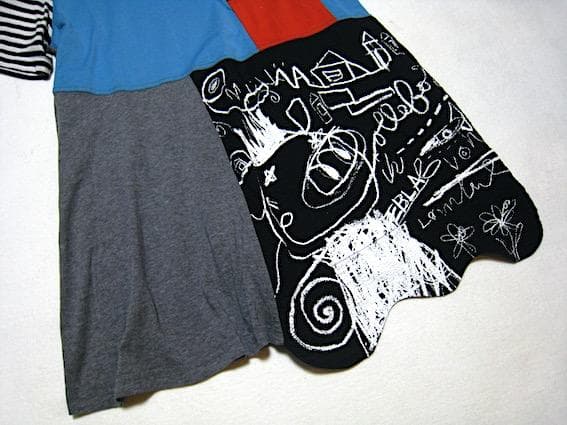 アルベロベロ☆未使用！ブタさん刺繍 切り替えデザイン チュニック☆