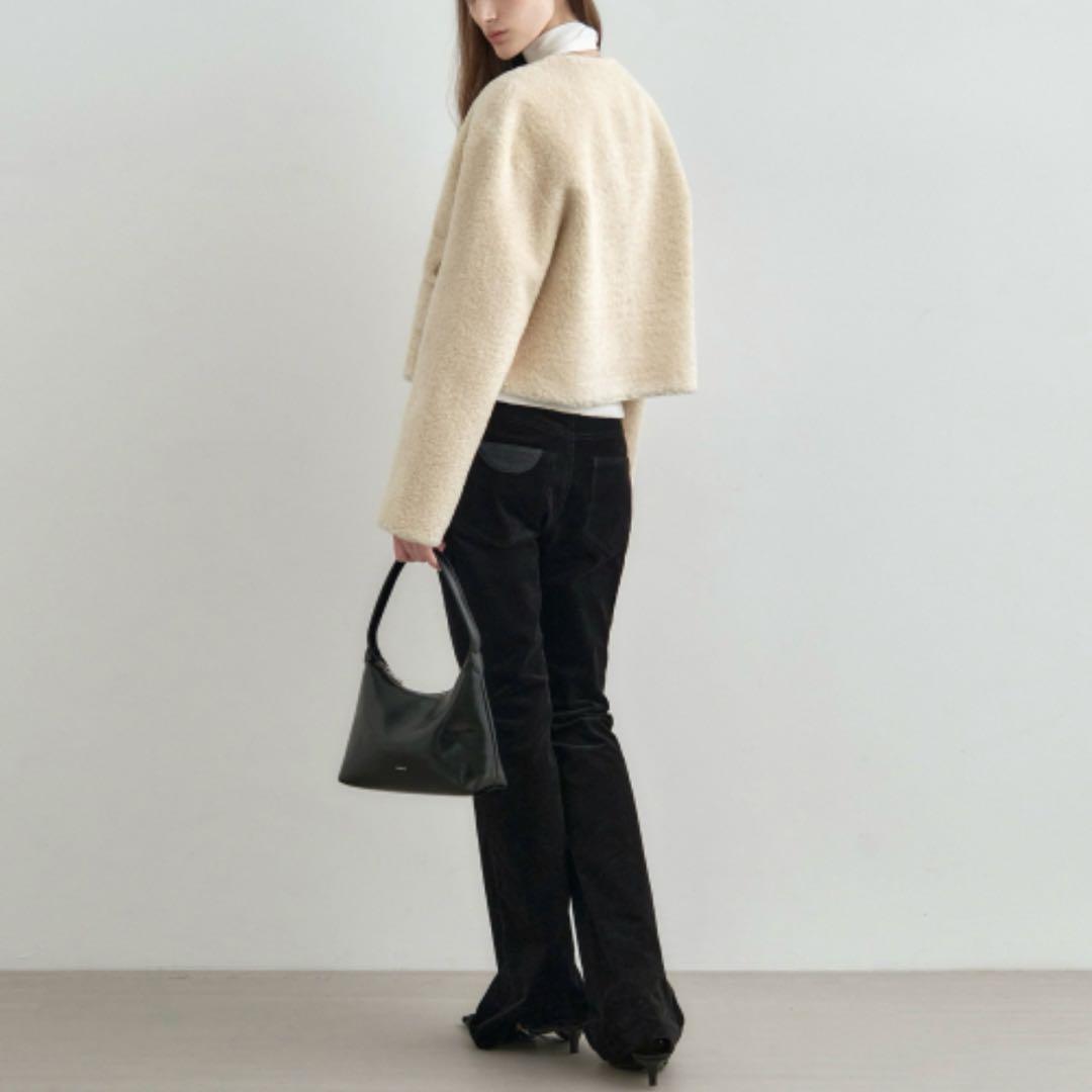 [MONGDOL]リバーシブルフェイクファージャケット 新品未使用タグ付き　S