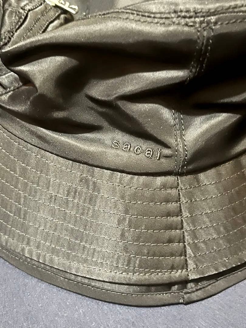 sacai ダブルブリムバケットハット黒