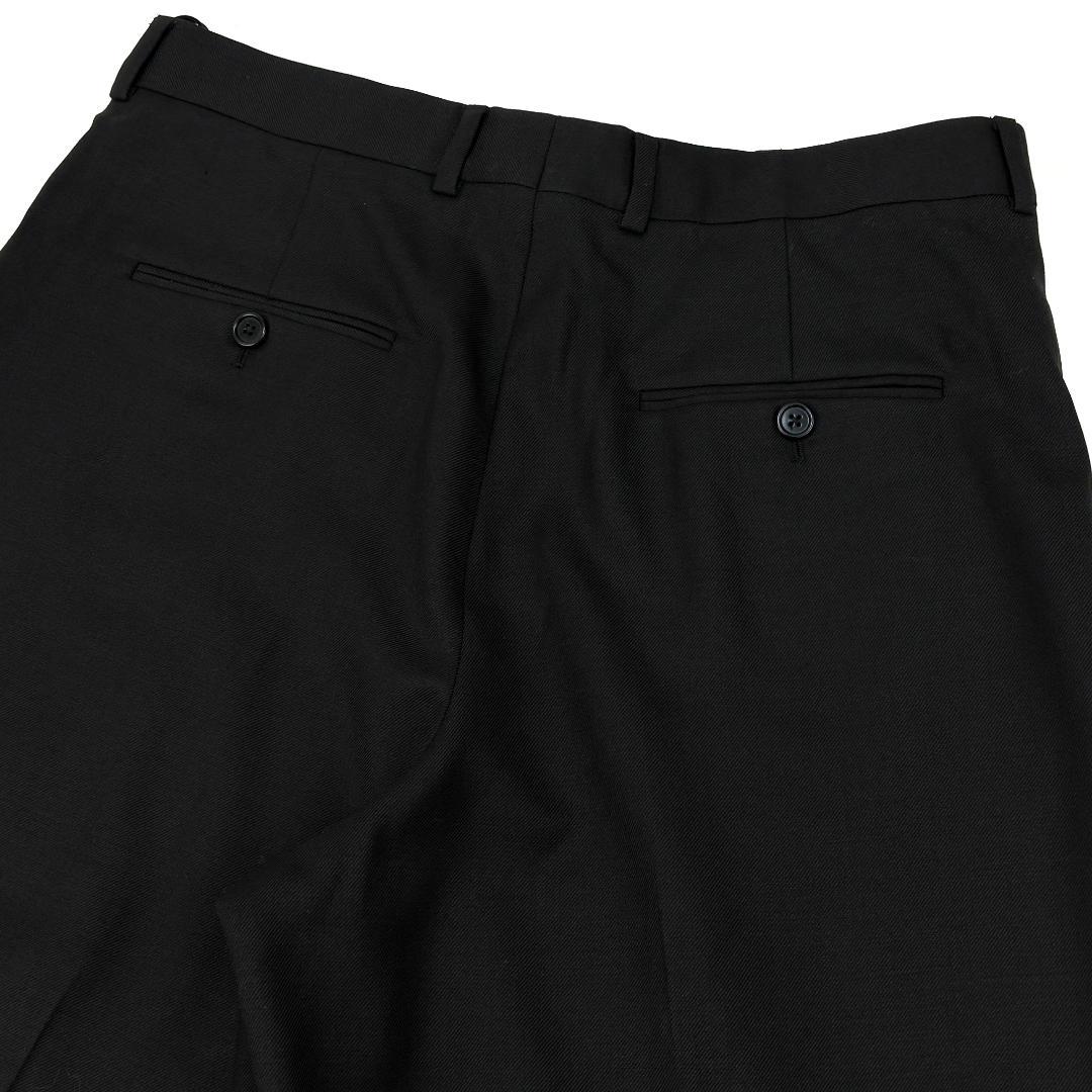 極美品 CELINE 2プリーツ バミューダショーツ / ウールギャバジン 42