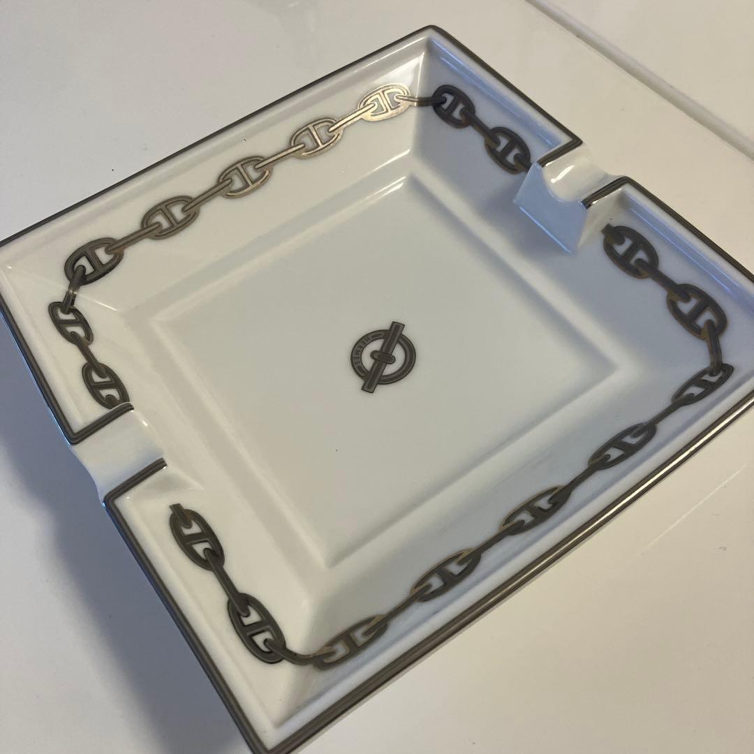 エルメス シェーヌダンクル 灰皿 シルバー