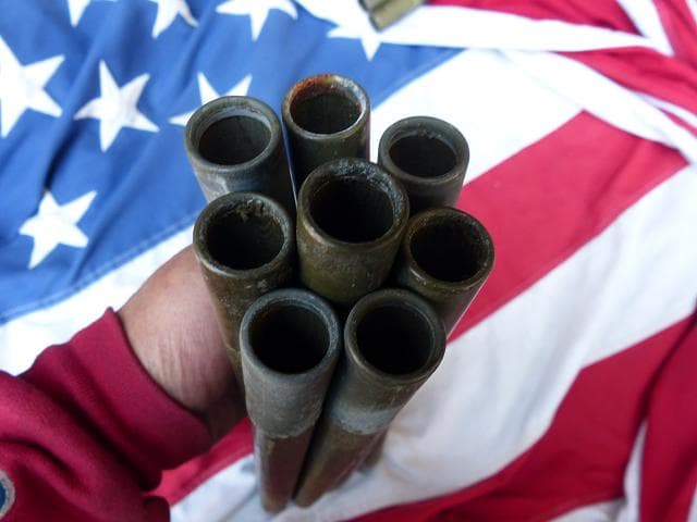 1945” 米軍実物 WWII　テントポール　8本セット 軍幕 242