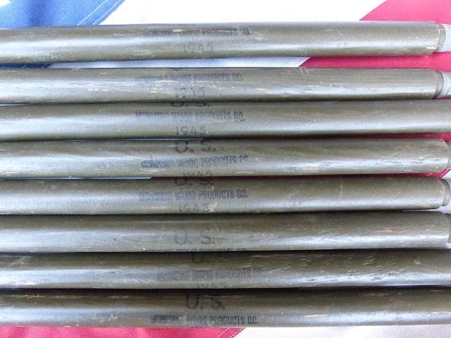 1945” 米軍実物 WWII　テントポール　8本セット 軍幕 242