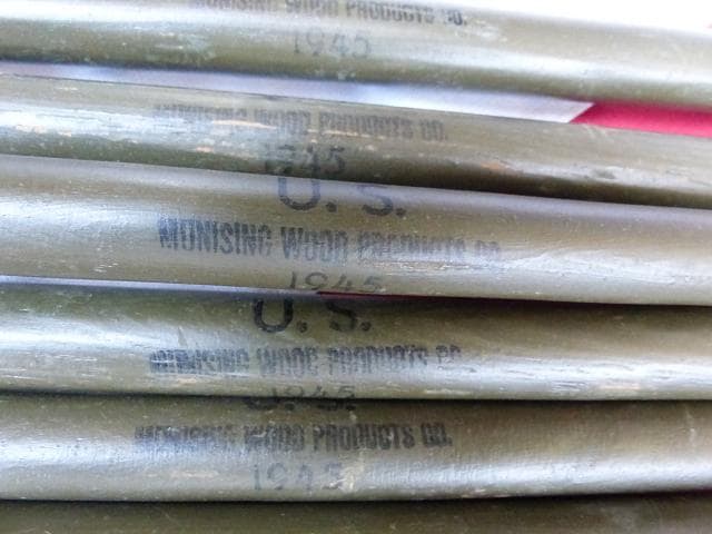 1945” 米軍実物 WWII　テントポール　8本セット 軍幕 242