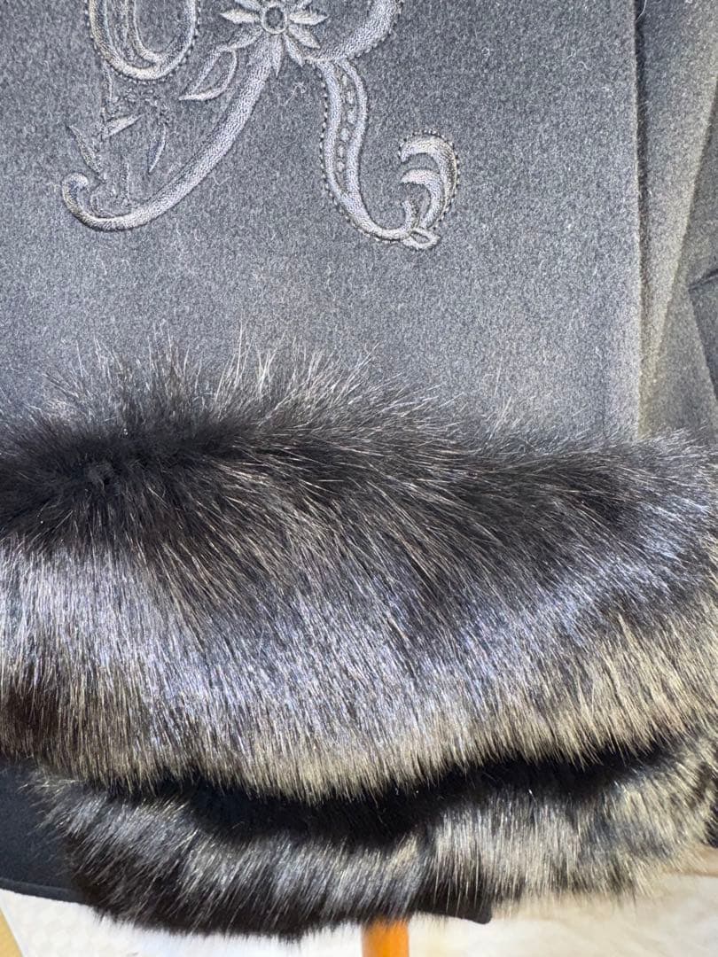 【Reneルネ】新品タグ付き定価154,000円カシミヤ✖️ウールポンチョ38