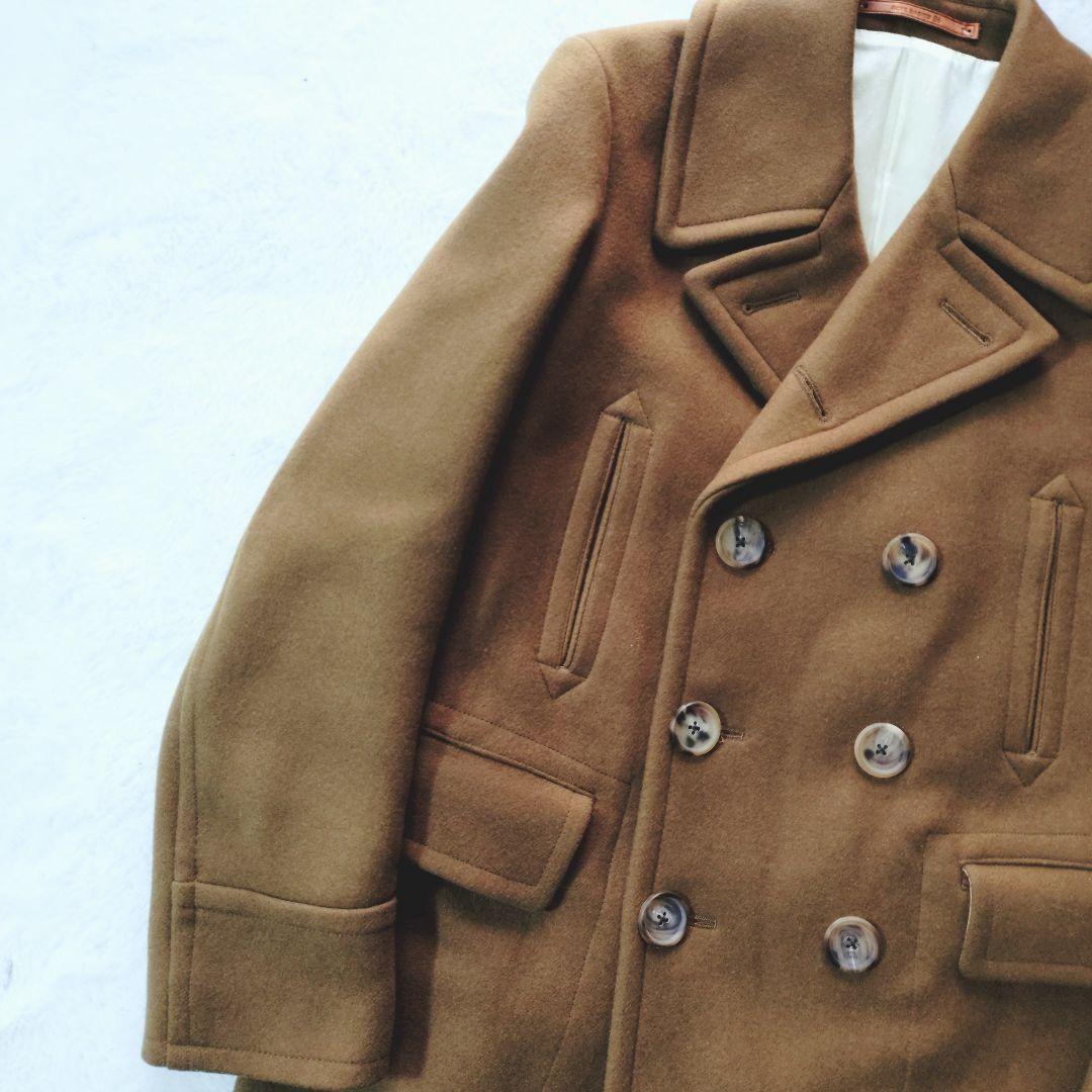 新品 SCYE BASICS カシミヤ混 Pコート キャメル 36