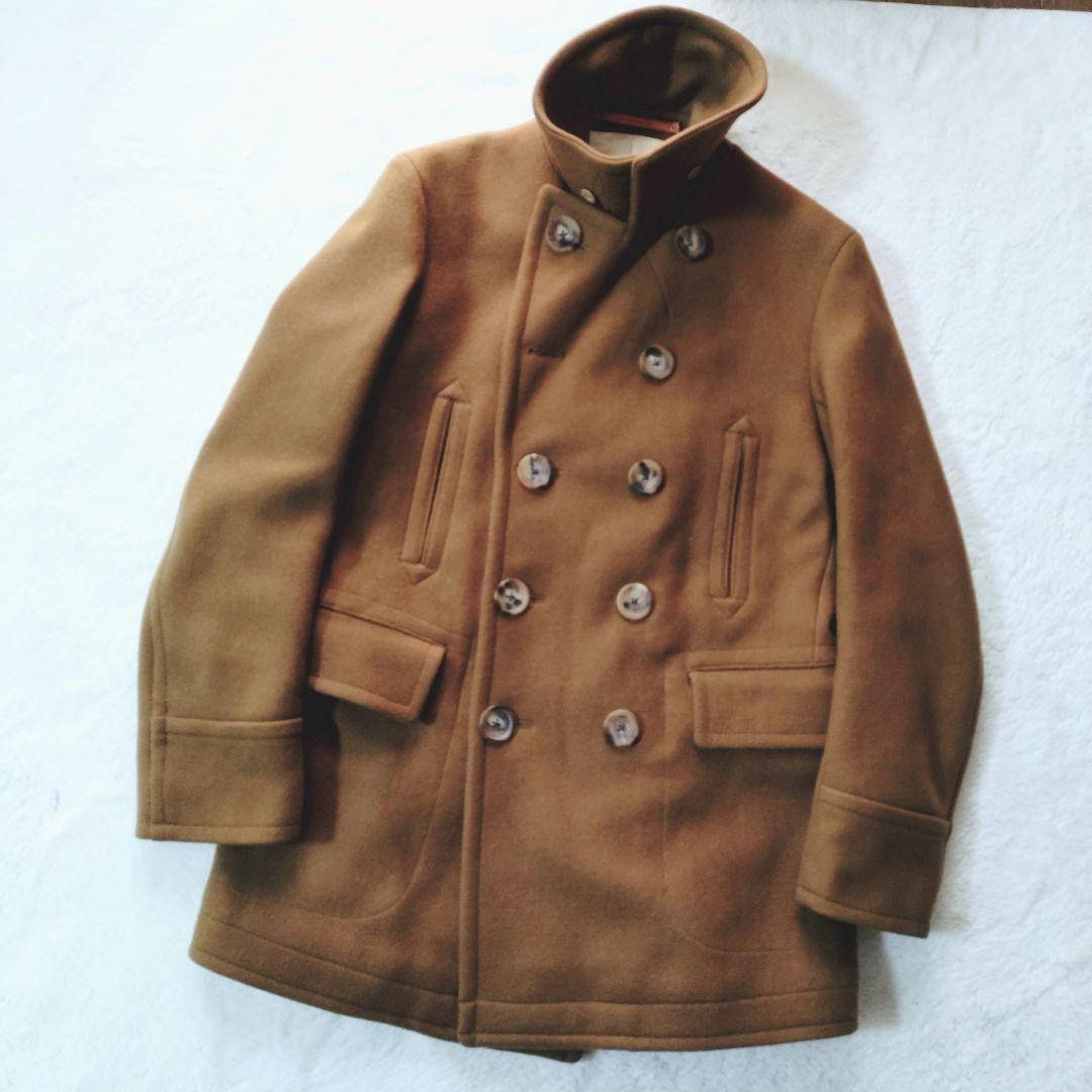 新品 SCYE BASICS カシミヤ混 Pコート キャメル 36