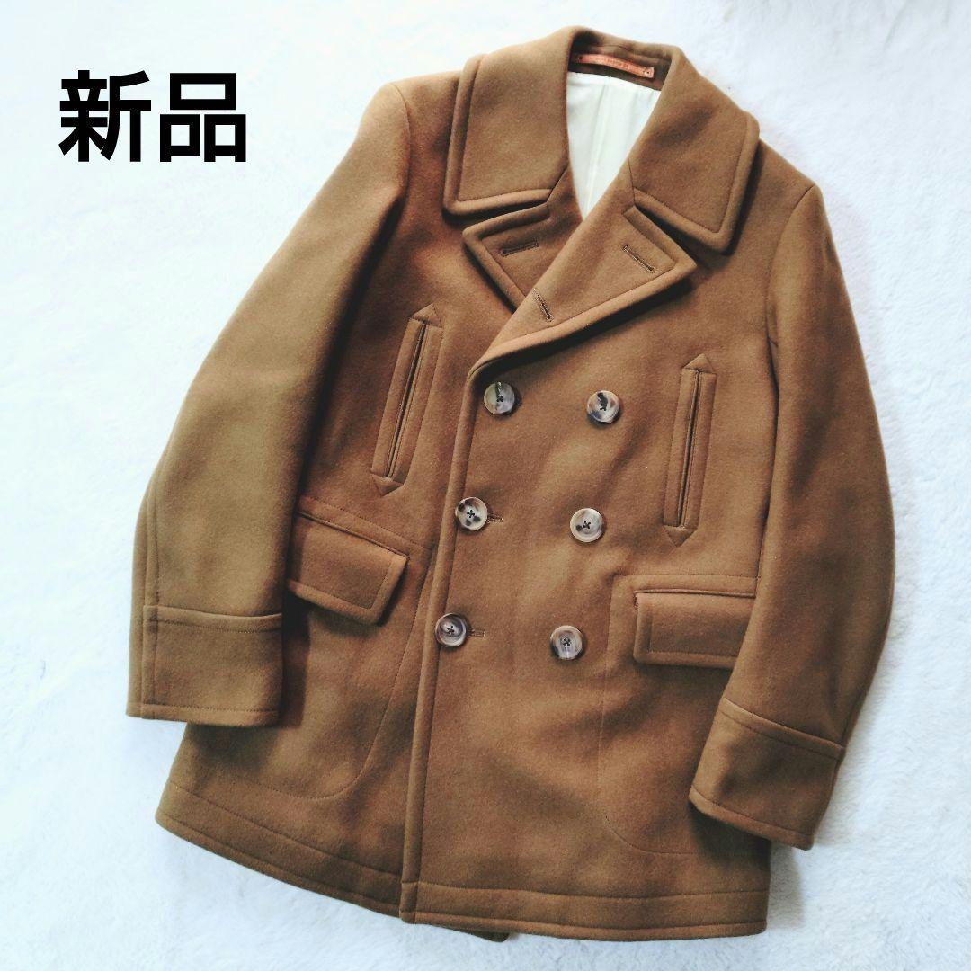 新品 SCYE BASICS カシミヤ混 Pコート キャメル 36