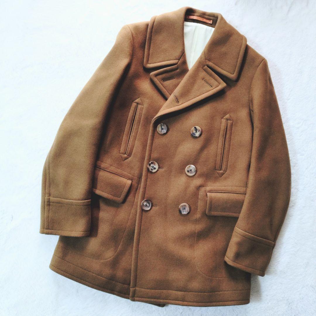 新品 SCYE BASICS カシミヤ混 Pコート キャメル 36