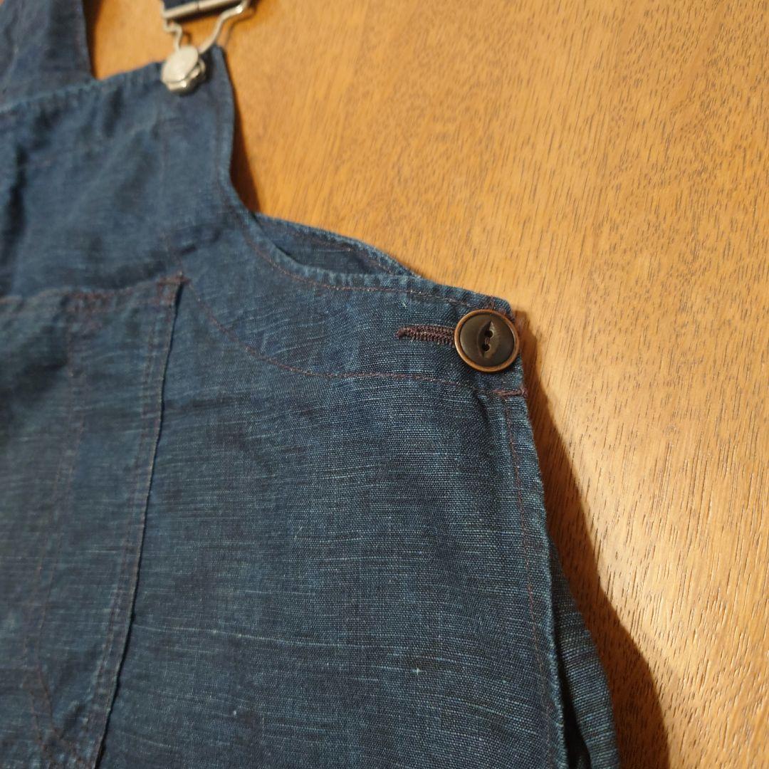 45R インディゴ　リネン908オーバーオール