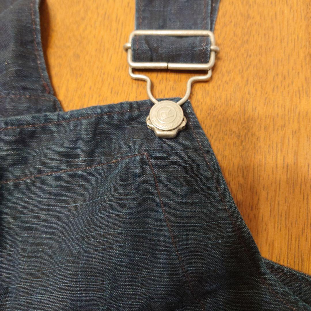 45R インディゴ　リネン908オーバーオール