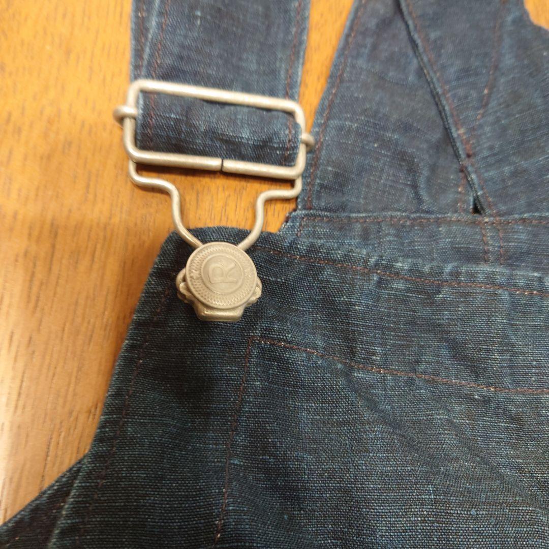 45R インディゴ　リネン908オーバーオール